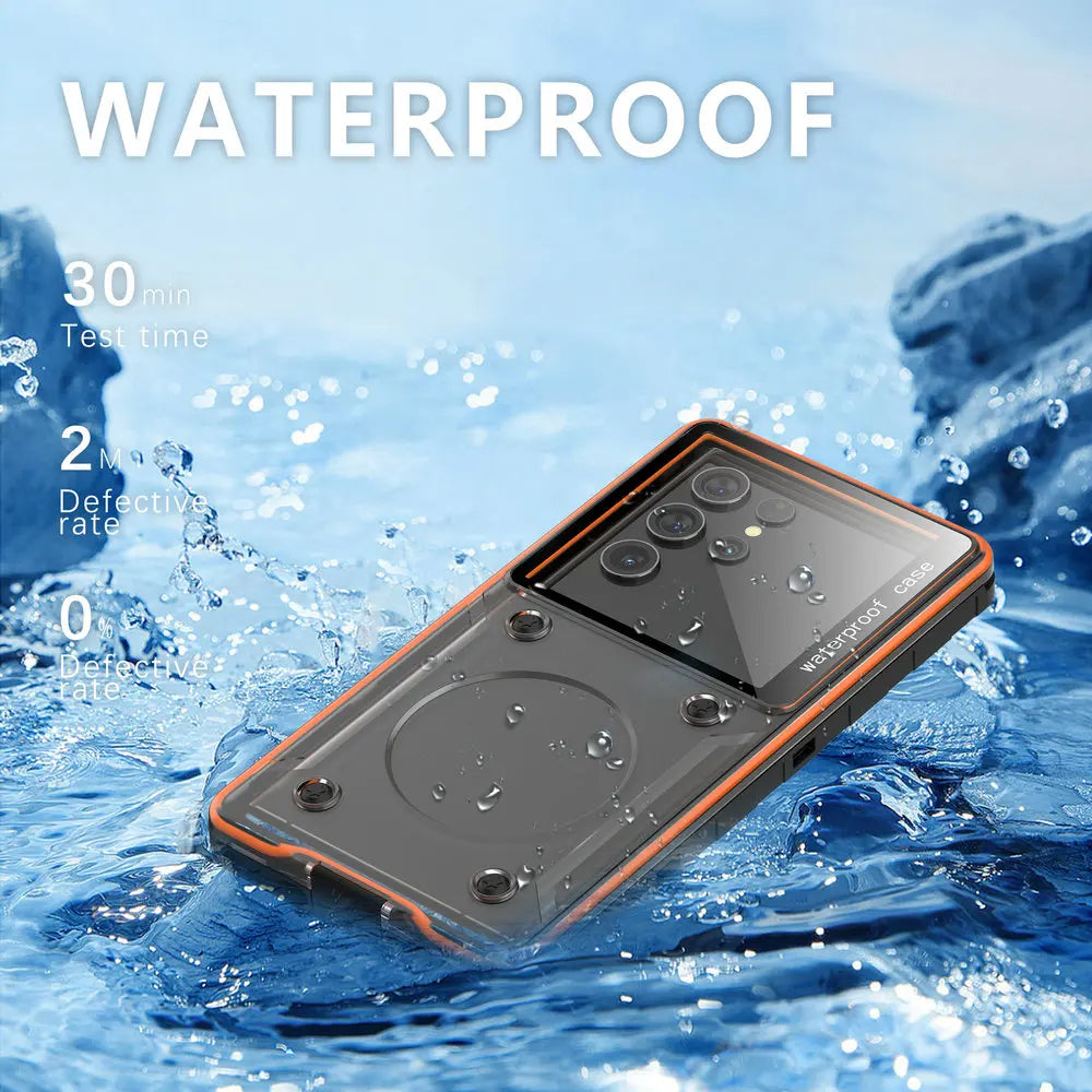 Universal WaterProof Case for Poco X8 Pro Max F8 M8 5G Diving Sealing Funda Xiaomi Poco X7 Pro M7 F7 Ultra F6 X6 M6 X5 X4 X3 NFC